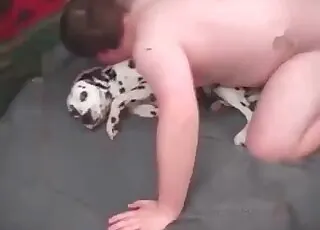 Fresh Dalmatian Dog Fuck with Zoophile - Zoo Sex Scene