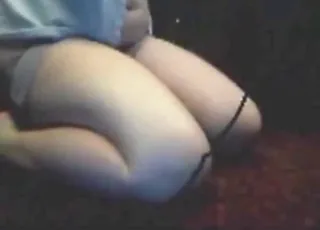 Tubby Lady Enjoying Dog Sex in Mature Webcam Scene