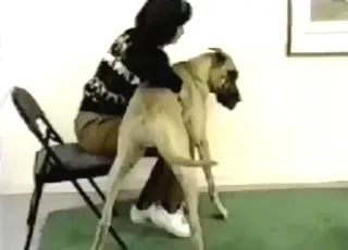Dane fingering with oozing cum insert - zoo sex scene with animal sex