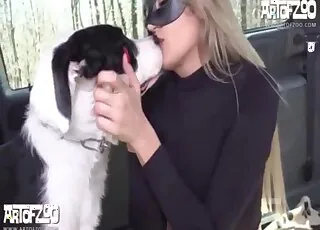 Masked model gives a good blowjob in this short zoo sex clip